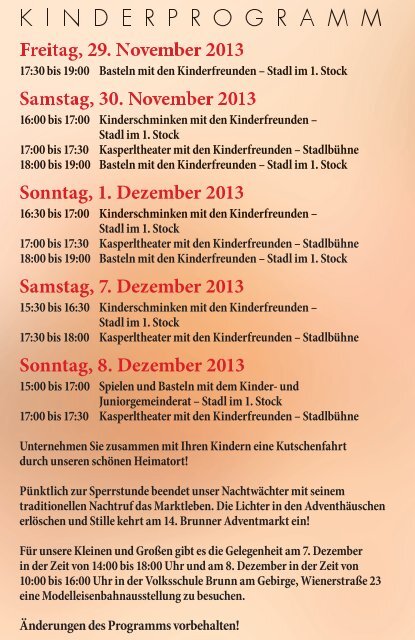 Programm - Brunn am Gebirge