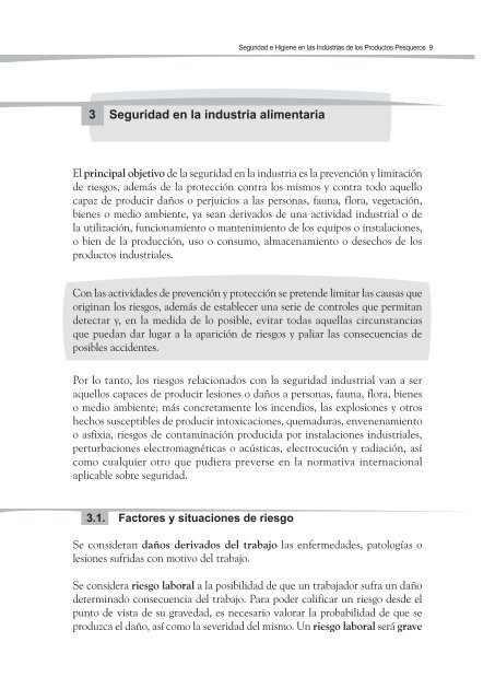 seguridad e higiene en las industrias de los productos pesqueros