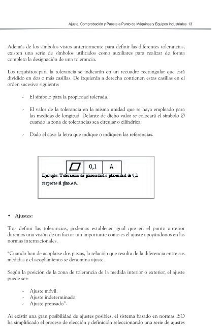 ajuste, comprobaciÃ³n y puesta a punto de mÃ¡quinas y equipos