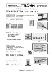 8.0. Spezialwerkzeuge für Klarinette 2012