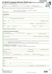 A1 Mobil Company Network Ã„nderung ... - A1.net