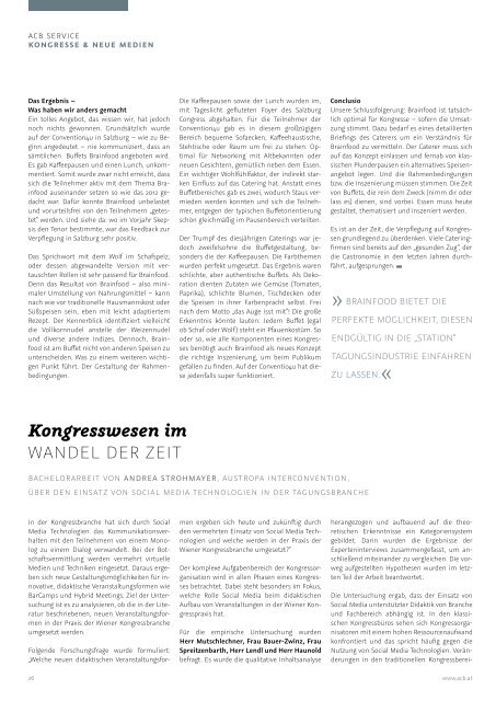 Werfen Sie gleich einen Blick in das Magazin - Austrian Convention ...