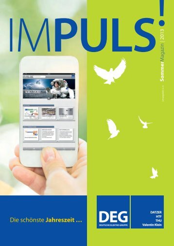 IMPULS! Sommer Magazin 2013 - Deutsche Elektro Gruppe