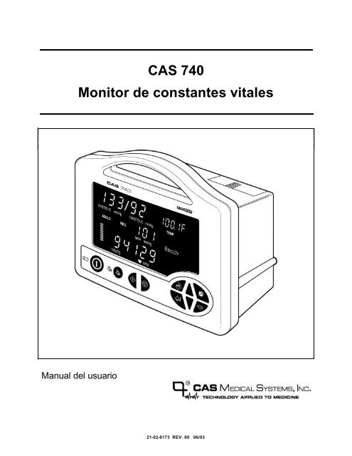 CAS 740 Monitor de constantes vitales