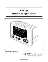 CAS 740 Moniteur de signes vitaux