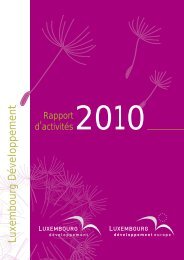 Rapport d'activitÃ©s 2010 Luxembourg DÃ©veloppement (PDF) - Idelux