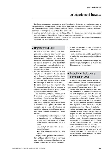 Strategic plan and management contract 2008-2010 - Idelux