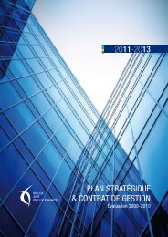Plan stratÃ©gique et Contrat de gestion 2011-2013 - Idelux
