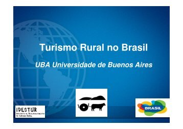 turismo rural brasil - IDESTUR - Instituto de Desenvolvimento do ...