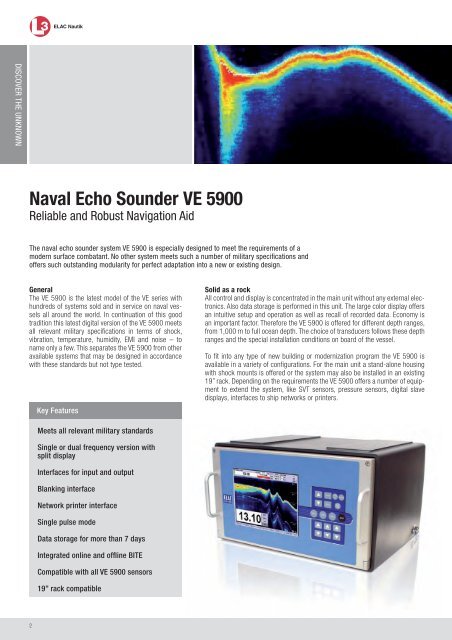 Naval Echo Sounder VE 5900