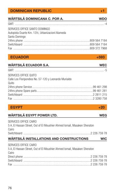 SERVICES PRODUCT CATALOGUE