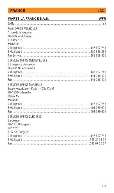 SERVICES PRODUCT CATALOGUE