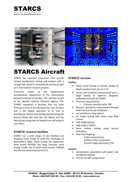 STARCS Aircraft