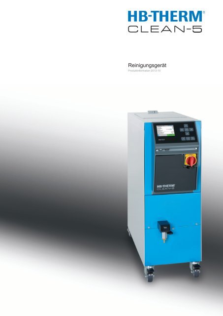 Produkt Information Deutsch - HB-THERM Temperiertechnik