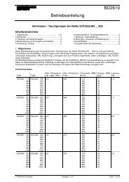 BD2610 Betriebsanleitung - BRINKMANN PUMPS