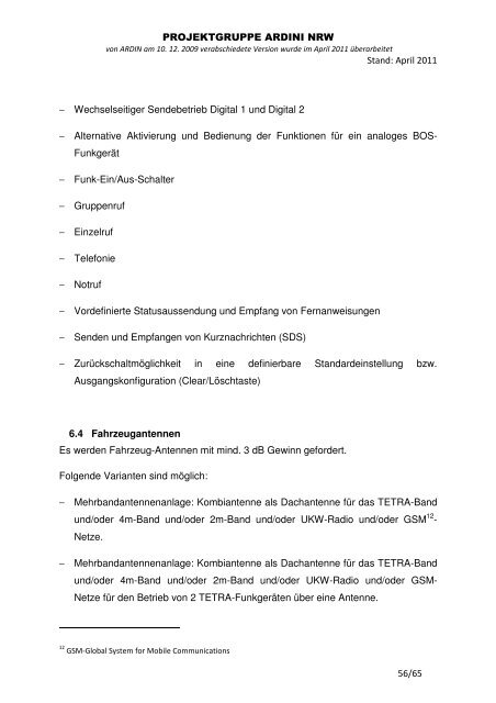 Grundanforderungen an digitale Endgeräte - Muster - Institut der ...