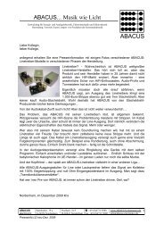 Wie funktioniert ABACUS? für Fachhandel ... - ABACUS electronics
