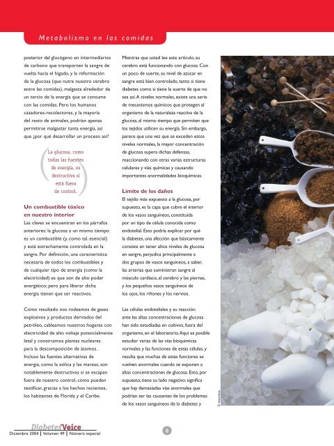 La glucosa: esa dulce toxina