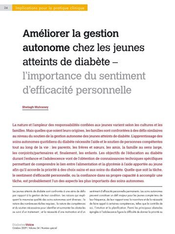 l'importance du sentiment d'efficacitÃ© personnelle