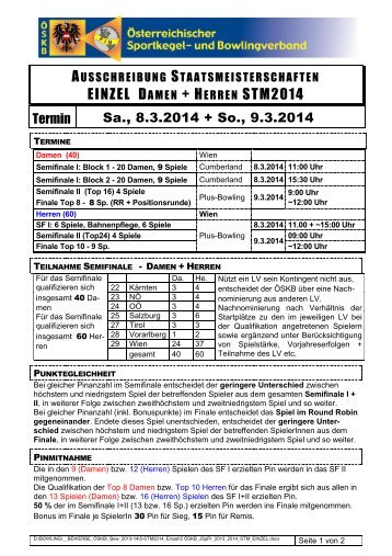 Ausschreibung STM Einzel 2014