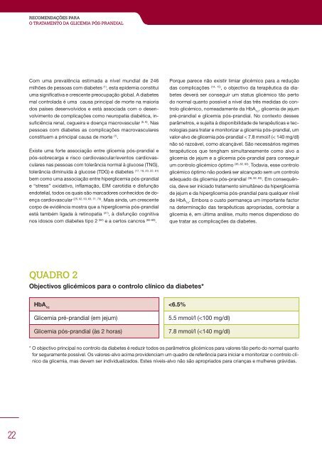 RecomendaÃ§Ãµes para o tratamento da glicemia pÃ³s-prandial