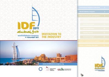 InvItatIon to the Industry - International Diabetes Federation