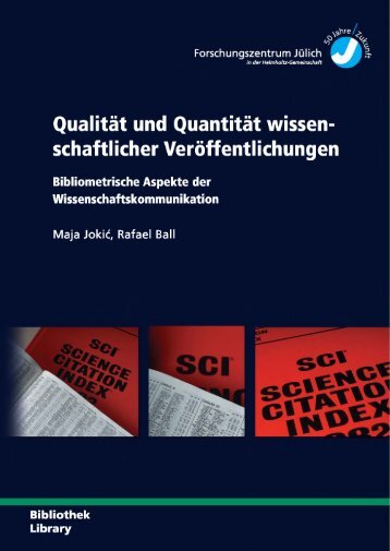 QualitÃ¤t und QuantitÃ¤t wissen - Publikationsserver der UniversitÃ¤t ...