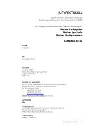 Juryprotokoll Gemeinde Rietz (pdf, 817KB) - architekturwettbewerb