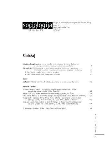 Sociologija sela 2006-1.pdf - Institut za druÅ¡tvena istraÅ¾ivanja u ...