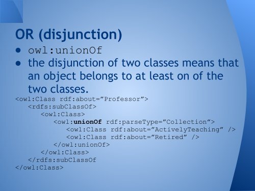 Foundations of Semantic Web Chapter 4 - OWL