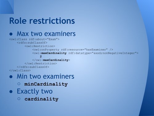 Foundations of Semantic Web Chapter 4 - OWL