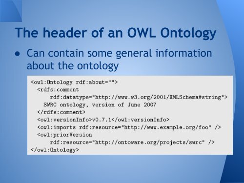 Foundations of Semantic Web Chapter 4 - OWL