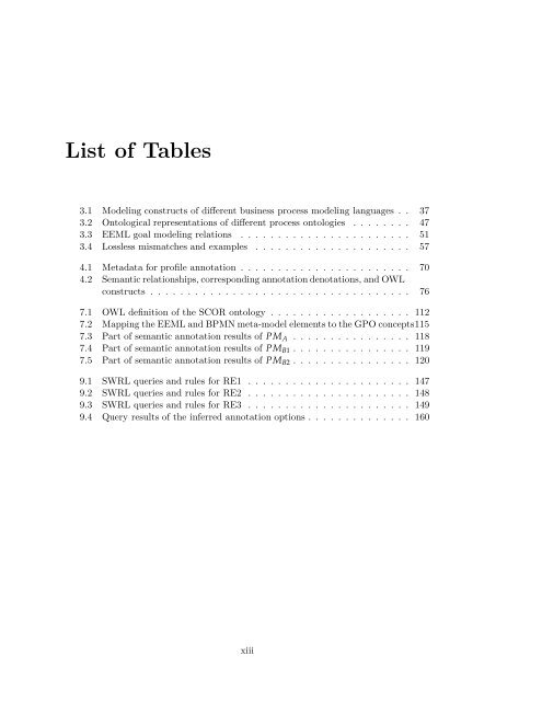 Semantic Annotation for Process Models: - Department of Computer ...