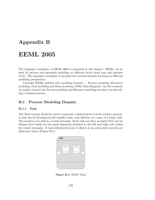 Semantic Annotation for Process Models: - Department of Computer ...