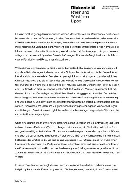 Beitrag von Olaf Maas zum Auftakt der Fachkonferenz - Diakonie ...