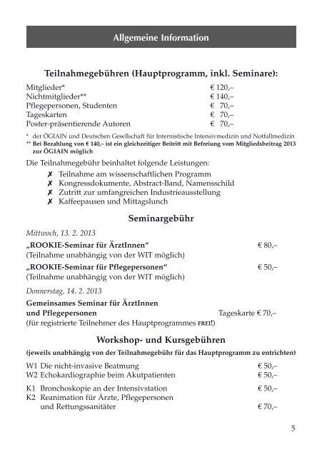 31. WIENER INTENSIVMEDIZINISCHE TAGE - AKE