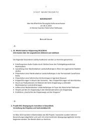 BeschlÃ¼sse - Stadt Marktredwitz