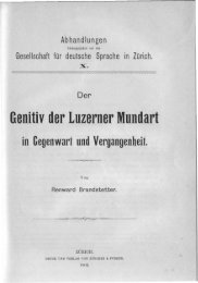 Genitiv der Luzerner Mundart - Schweizerisches Idiotikon