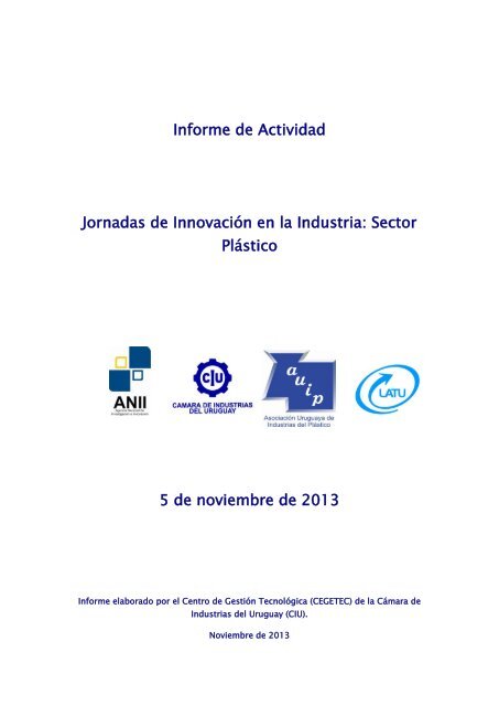 Informe de actividades - Jornada de InnovaciÃ³n en el Sector ... - Latu