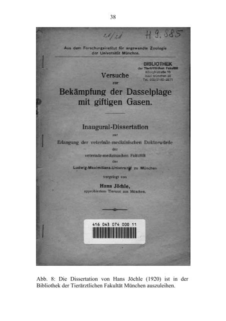 Ein Leben für den Hufbeschlag - Tiho Bibliothek elib - Tierärztliche ...