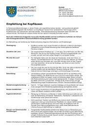 Empfehlung bei KopflÃ¤usen