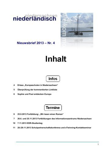 Nieuwsbrief 2013 â€“ Nr. 4 - nline