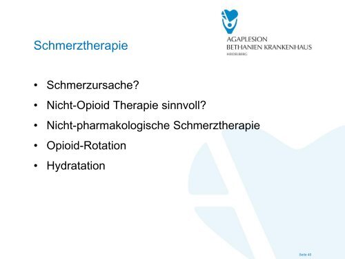 Delirmanagement in der Geriatrie und Palliativmedizin - EvKB