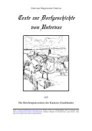 1925-Die Kirchenpatrozinien des Kantons GraubÃ¼nden