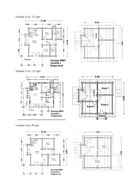 Haustyp WB01 - Blockhaus Barth