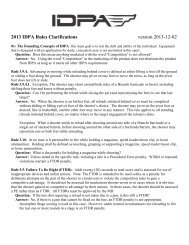 2013 IDPA Rules Clarifications version 2013-12-02 - IDPA.com