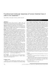 Functional and molecular responses of human intestinal ... - Idpas.org