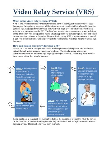 Video Relay Service (VRS) - Illinois Department of Public Health