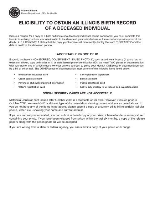 Illinois Id Card Record