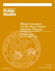 Illinois Formulary for the Drug Product Selection Program